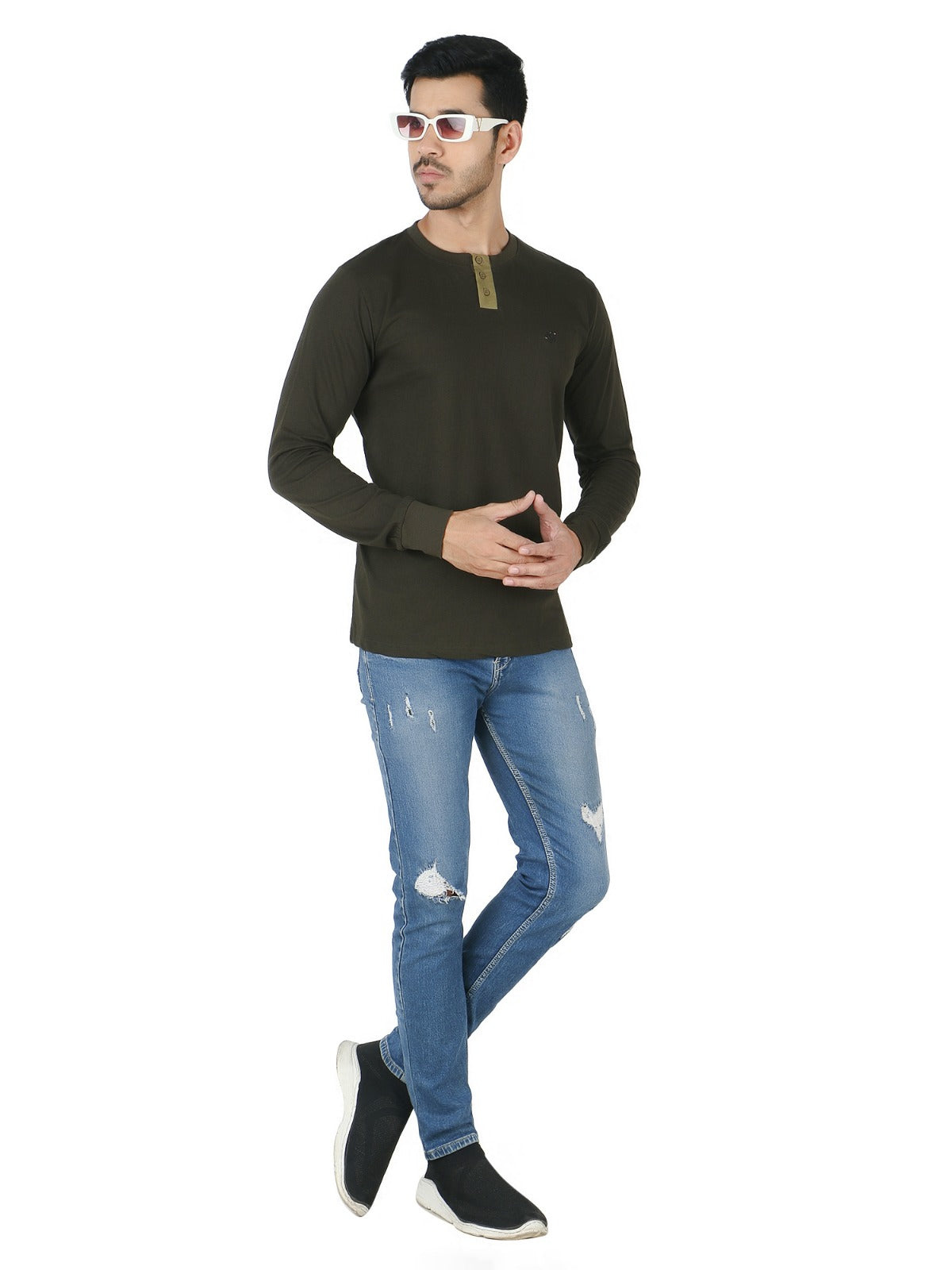 Men's Cotton full hands T-shirt