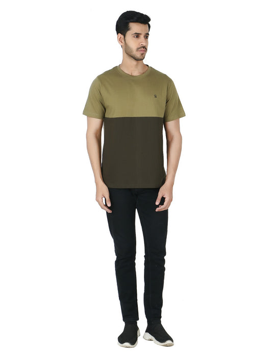 Men's cotton half hands T-shirt