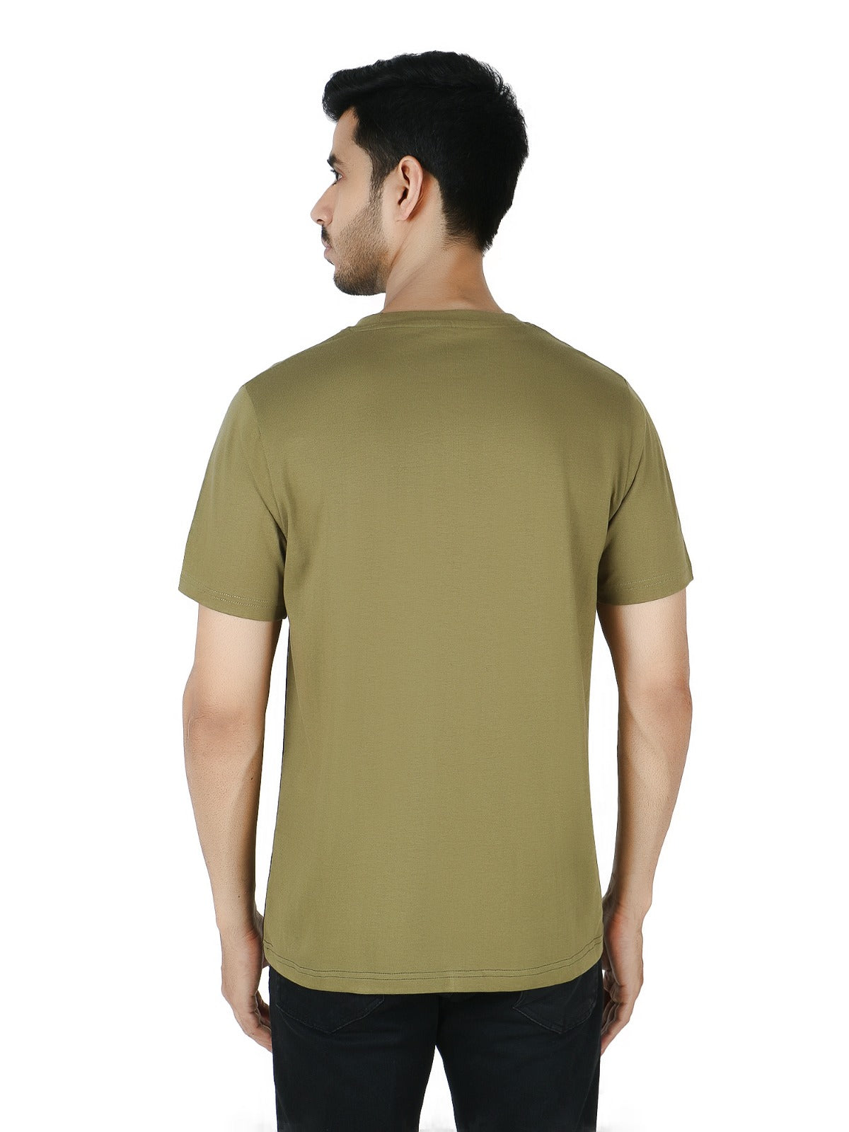 Men's cotton half hands T-shirt